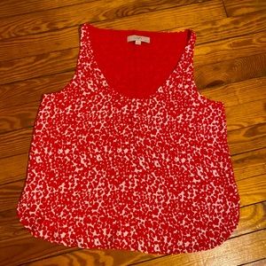 LOFT Pink and White Tank